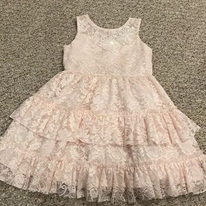 Girls Pippa & Julie Pink Party Dress